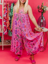 💃Luźny kombinezon bez rękawów w stylu vintage w kwiatowy print💁♀️