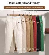 ✨️☁️LAST DAY SALE 49% OFF✨️☁️Women's Elastic Waist Cotton Pants