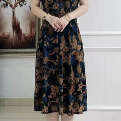 🥀2024 Nowe produkty🌸Damska sukienka z wdzięcznym kwiatowym nadrukiem