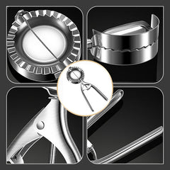 🧑🍳 Łatwe do przyrządzenia pyszności - 👍 Trwałe foremki do pierogów ze stali nierdzewnej