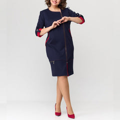 Wysokiej jakości sukienka damska z bocznym zamkiem błyskawicznym