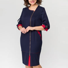 Wysokiej jakości sukienka damska z bocznym zamkiem błyskawicznym