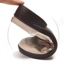 【EU 35-42】🌸Eleganckie damskie skórzane sandały z wyciętym kwiatowym wzorem