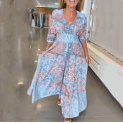 🔥👗Elegancka damska kwiecista sukienka na sznurka