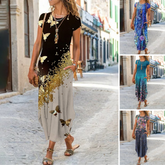 🔥 Damskie długie sukienki z nadrukiem na koszulce