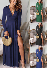 🧜♀️Sukienka wieczorowa z głębokim dekoltem w kształcie litery V