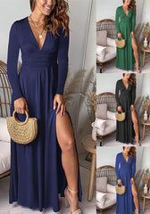 🧜♀️Sukienka wieczorowa z głębokim dekoltem w kształcie litery V