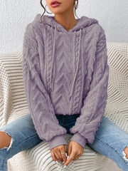 Kurtka dresowa z kapturem dwustronna aksamitna pogrubiona żakardowa