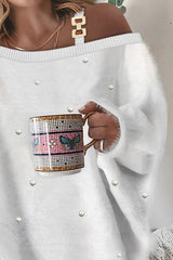 👚✨Prosty damski top na co dzień z długimi rękawami