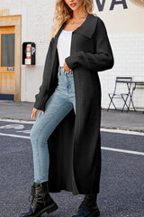 Luźny i leniwy sweterek z dzianinowym kardiganem