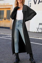 Luźny i leniwy sweterek z dzianinowym kardiganem