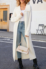 Luźny i leniwy sweterek z dzianinowym kardiganem