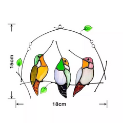 Najlepszy prezent🐦 - Wisiorek z ptakiem na oknie🎁
