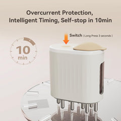 Zaawansowany masażer do pielęgnacji skóry głowy z terapią światłem czerwonym