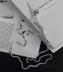 Gorąca wyprzedaż 40% zniżki-srebrny zestaw sztyftów do włosów węża