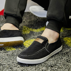 Wiosna 2025 uniwersalne płócienne buty wsuwane męskie