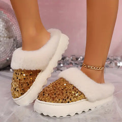 🔥Promocja Ostatniego Dnia 50% ZNIŻKI - Stylowe wsuwane buty domowe z miękką wełnianą podszewką