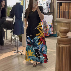 🦋🌼Długa sukienka z nadrukiem motyla