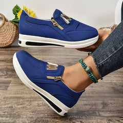 Damskie buty typu casual, zapinane na zamek