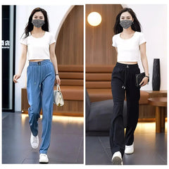 💟[45% ZNIŻKI]❤️[40-100 kg]2025 nowe wysokiej jakości miękkie, drapowane spodnie casualowe