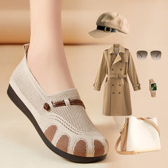 🔥Dzisiaj 50% zniżki🔥Damskie płaskie, miękkie podeszwy, płytkie wsuwane, codzienne, ortopedyczne buty