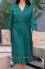 S-5XL👗Jesienno-zimowa sukienka premium w kolorze czystej czerni, wysokiej jakości