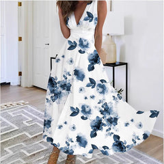 Elegancka damska sukienka bez rękawów