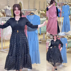 💕[S-5XL]🥰✨2025 Slim chiffon dress