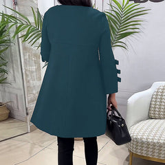 🔥Bestsellery🔥Sukienka do kolan z długim rękawem👗