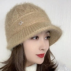 💌 Ciepły towarzysz zimą: ciepła czapka wełniana z dzianiny 🧶