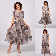 🔥🥰[S-5XL]Nowa i elegancka, wysokiej jakości sukienka z szyfonu