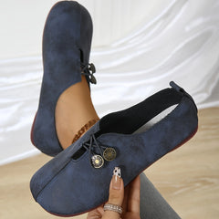 Lekkie damskie buty ortopedyczne z miękką podeszwą i okrągłym noskiem