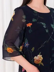 👗[S-5XL]❤️Wysokiej jakości elegancka sukienka w kwiaty dla kobiet