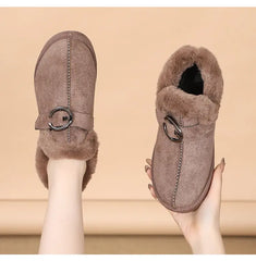 ❤【35-40】2024 zimowe nowe, codzienne, wszechstronne śniegowce o niskiej cholewce, wyściełane i pogrubione ciepłe i zimne bawełniane buty.