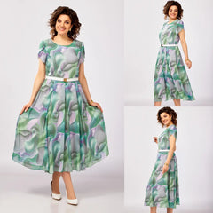 🥰[S-5XL]Nowa i elegancka, wysokiej jakości sukienka z szyfonu