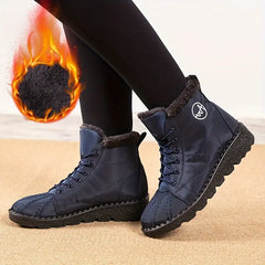 Damskie ciepłe śniegowce z podszewką z pluszu