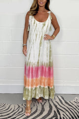 🔥Długa spódnica tie-dye👍Miękka i wygodna