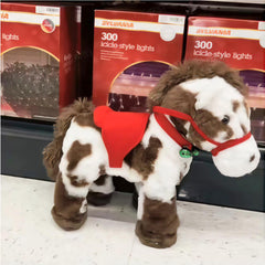 🏆Gorąca wyprzedaż⚡2025 Animowany pluszowy koń – chodząca zabawka na Boże Narodzenie i prezenty