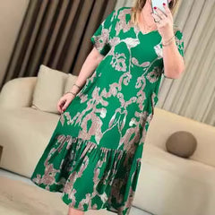 Zielona sukienka ze złotego wieku✨🌿