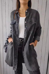 Modna i wszechstronna, długotropijna kurtka jeansowa