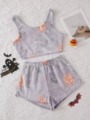 Zestaw piżam świecących w ciemności na Halloween