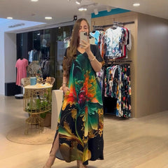 【S-5XL】Luźna sukienka w dużych rozmiarach | Wygodna i przewiewna, bardzo odpowiednia na lato