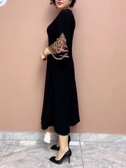 🌸Elegancka sukienka z dekoltem w serek