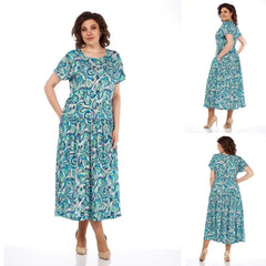 [🔥Najlepsza wyprzedaż]👗🌺Letnia sukienka z szyfonu z nadrukiem