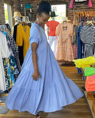 Warstwowa sukienka midi