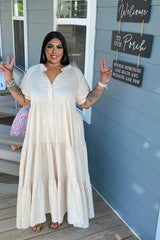 Warstwowa sukienka midi