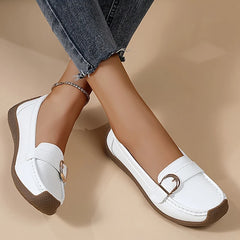 Damskie codzienne skórzane mokasyny ortopedyczne