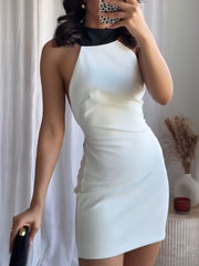 🎀Stylowa i elegancka nowa stylizacja💃Mini sukienka z odkrytymi plecami i kokardą