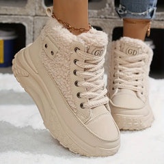 Zimowe eleganckie ocieplane krótkie buty