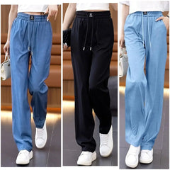 💟[45% ZNIŻKI]❤️[40-100 kg]2025 nowe wysokiej jakości miękkie, drapowane spodnie casualowe